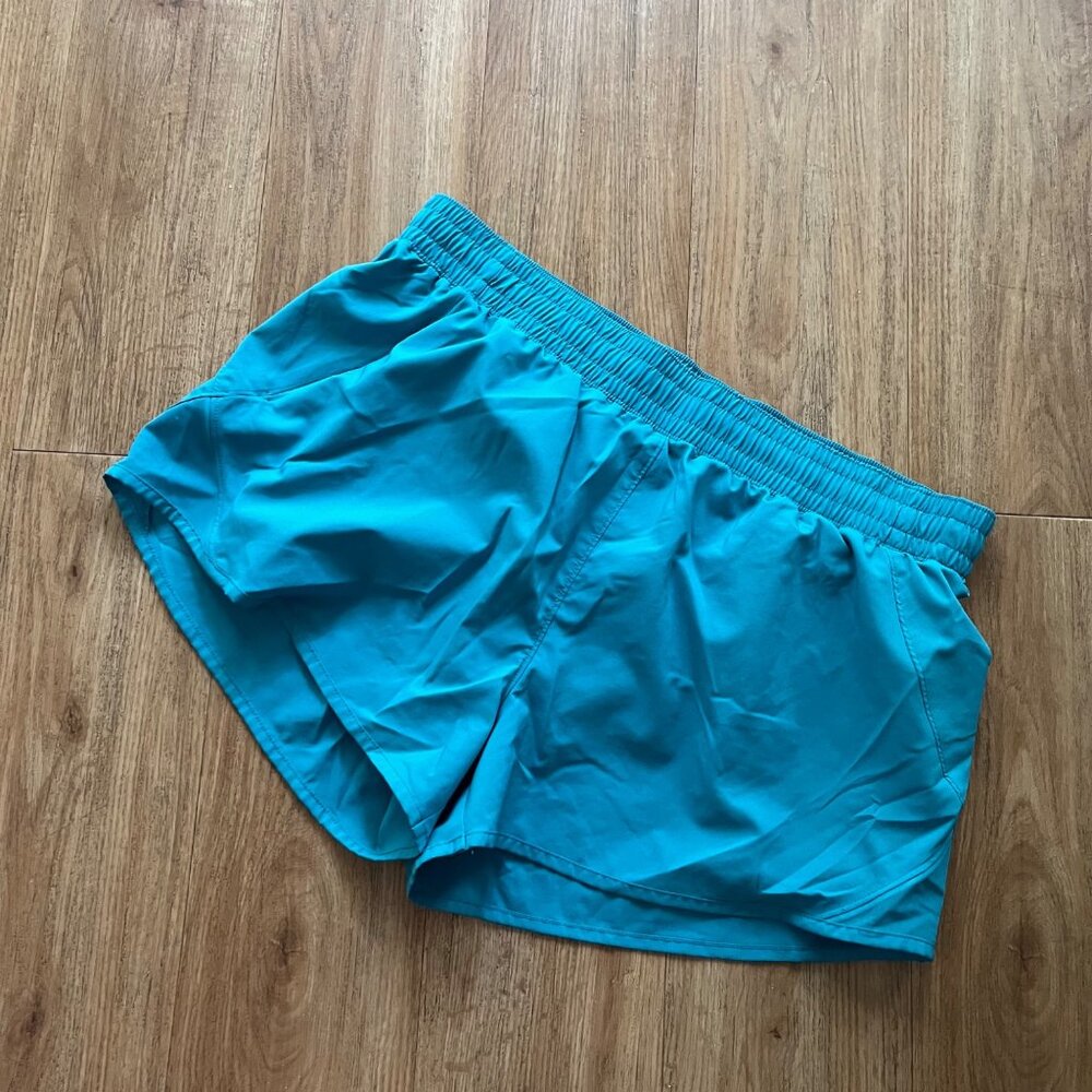 All In Motion Mid Rise Athletic Running Shorts Blue Women’s Size XL
